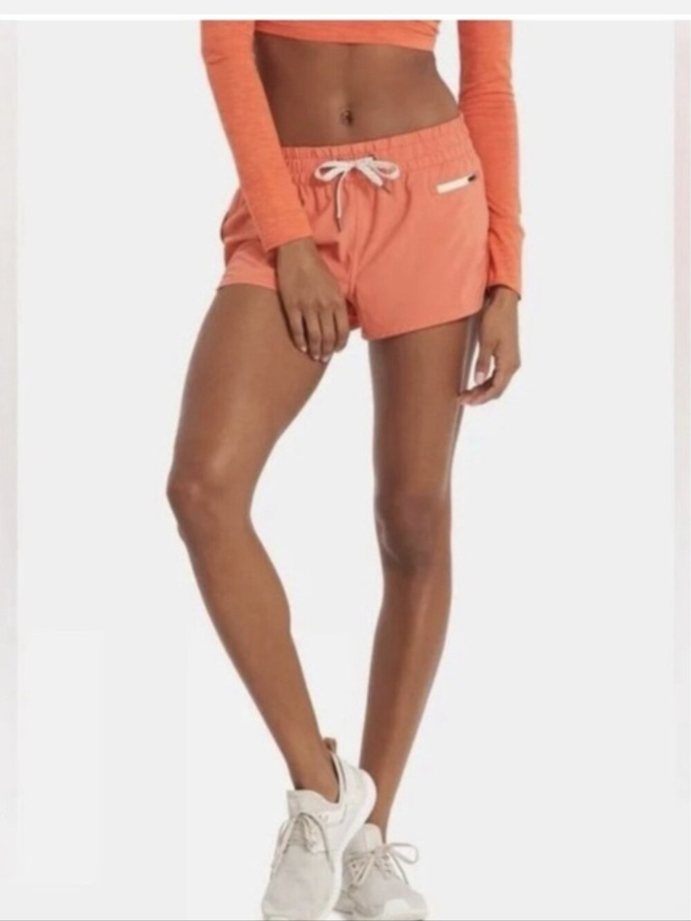 VUORI Clementine Coral Drawstring Running Active Shorts XS